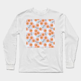 Flowers in orange Long Sleeve T-Shirt